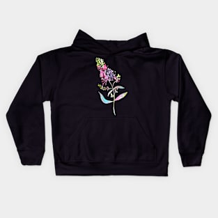 Rainbow Watercolor Lilac Kids Hoodie